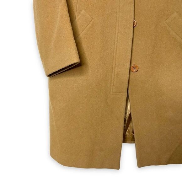 Aritzia Talula Babaton Tan Virgin Wool Cashmere Blend Trench Peacoat Size M - Picture 5 of 6